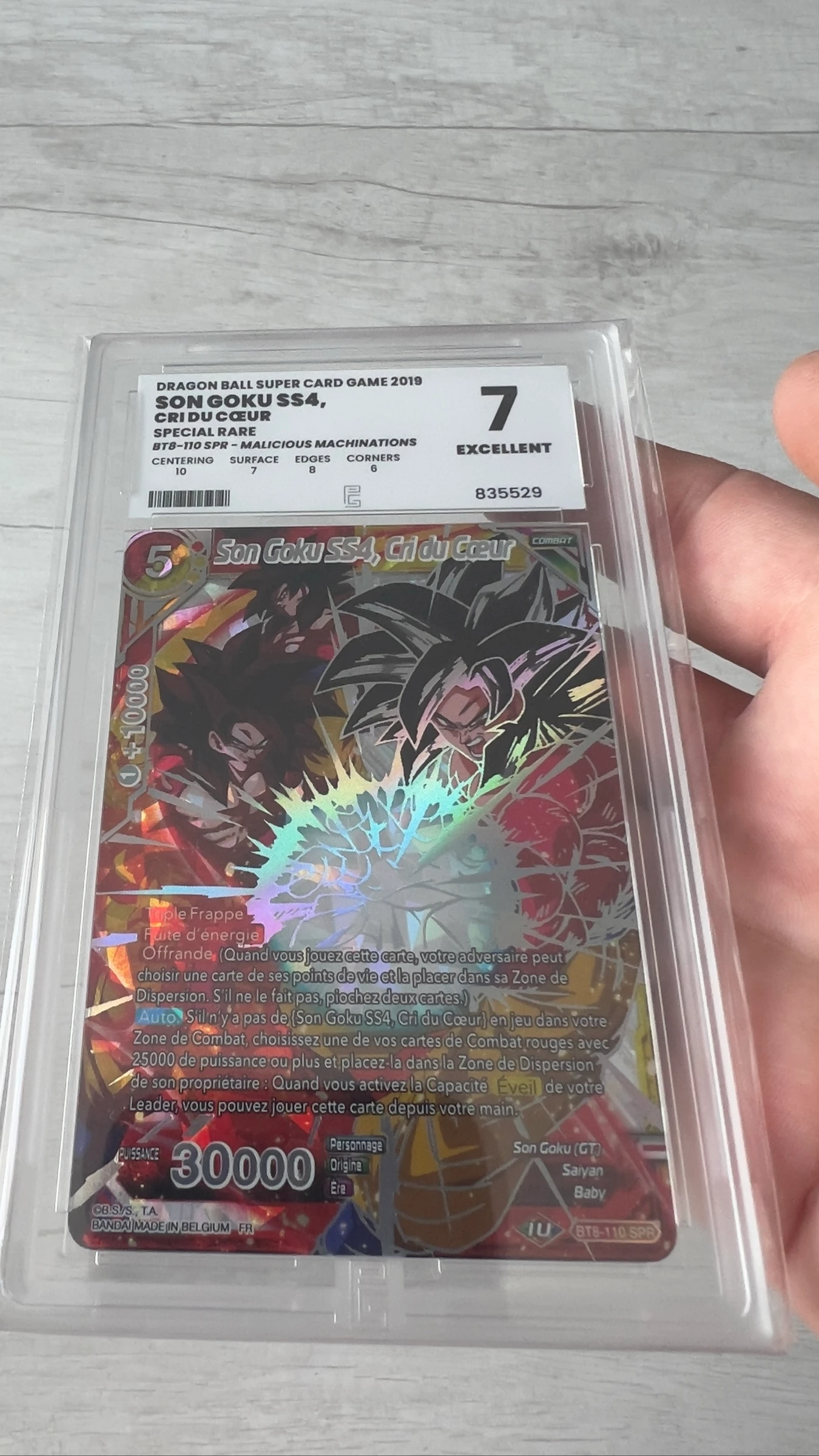 Carte gradée Dragon Ball Master – photo 3